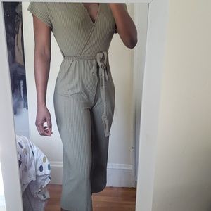 khaki jumpsuit